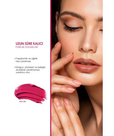 L'ACTONE Liquid Lipstick Shiny Wirginia Va-109 / Shiny Liquid Lipstick - Buy Online on GoSupps.com