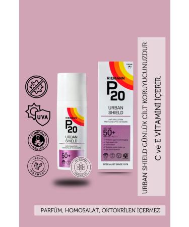 Riemann P20 Urban Shield Spf50 Face 50g Protective Sun Cream
