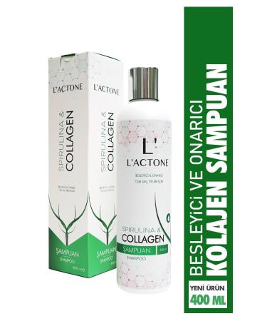 L'ACTONE Spirulina & Collagen Shampoo 400 ml / Shampoo - Buy Online on GoSupps.com