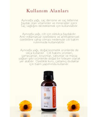 OnkaFarma Onka Farma Calendula Flower Oil - 0 Natural - 30 ml - Buy Online on GoSupps.com