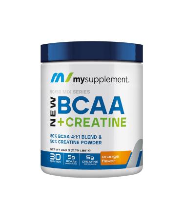 Mysupplement Orange Flavored Creatine Bcaa 360g 30 Servings (5gr Bcaa 5gr Creatine) - Buy Online on GoSupps.com