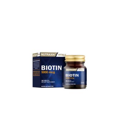 Nutraxin Biotin 5000 Mg 30 Tablets
