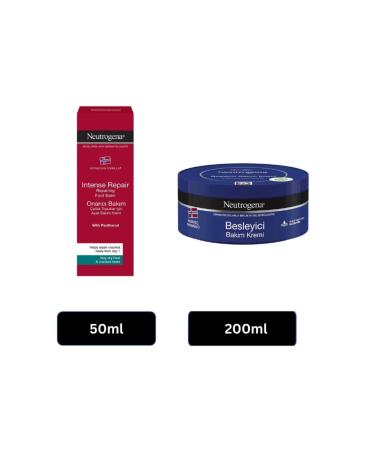 Neutrogena Norwegian Formula Cracked Heel Foot Cream 50 ml + Nourishing Care Cream 200 ml