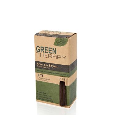 Green Therapy Cream Hair Dye 6.78 Chocolate Caramel