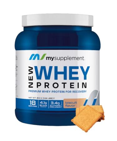 Mysupplement Biscuit Flavored Protein Powder 18 Servings 414 gr Whey Protein