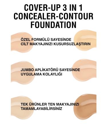 Lollis Cover - Up 3 In 1 Concealer Contour Foundation / Cover - Up 3 in 1 Concealer Contour Foundation 03 - Buy Online on GoSupps.com