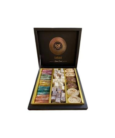 LokArt Mixed Turkish Delight Package | 1 kg - Finger - Double Roasted - Wrapped Turkish Delight