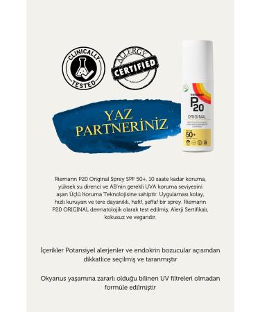 Riemann P20 Original Spf 50 100 ml Sun Cream - Buy Online on GoSupps.com