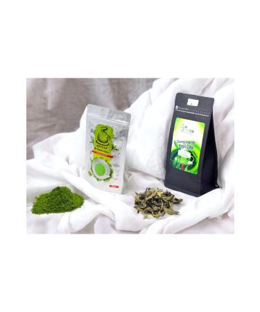 Enye il ay Pure Matcha 50 Gr + Gourmet Leaf Green Tea 100 Grams