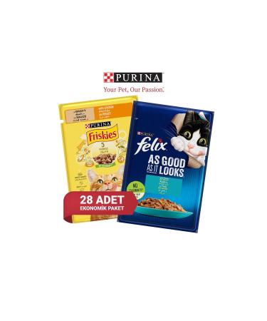 Purina New Purina Mixed Pack 28 Pieces 85 gr (FELIX AND FRISKIES) All Together