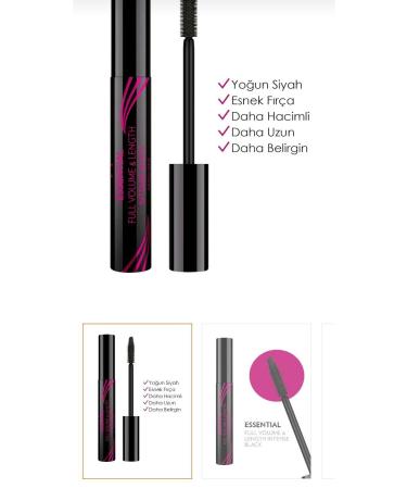 Golden Rose Essential Full Volume Lenght Intense Black Mascara - Buy Online on GoSupps.com
