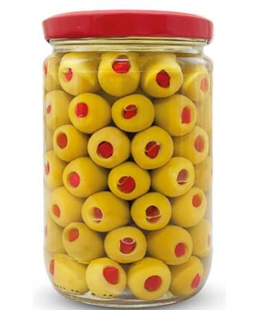 asaf Green Olives with Pepper (AKH SAR) 1 Kg