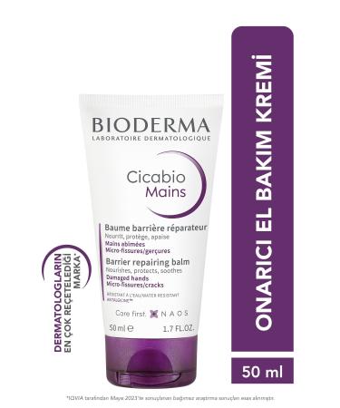 Bioderma Cicabio Repairing Care Cream with Shea Butter for Damaged Hands 50 ml