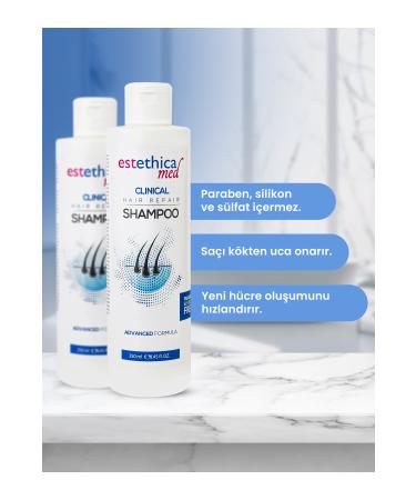 Doctor Almas Estethicamed Anti Hair Loss Shampoo 250 ml - Anti-Dandruff and Moisturizing Effect - Buy Online on GoSupps.com