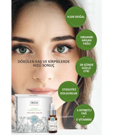 INCIA 0 Natural Eyebrow and Eyelash Strengthening Serum Herbal Thickening Intensive Care Oil 10 ml 2 X Pieces - Buy Online on GoSupps.com