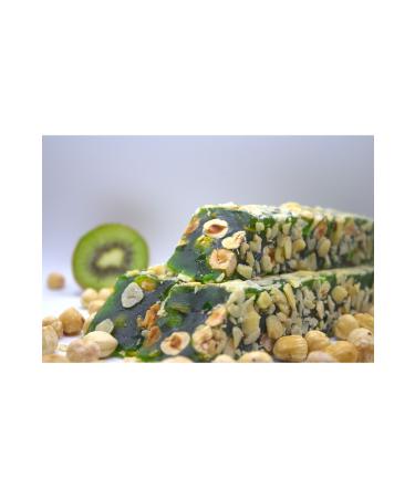 Muhabbet Food Kiwi Hazelnut Cut Turkish Delight 500 Grams