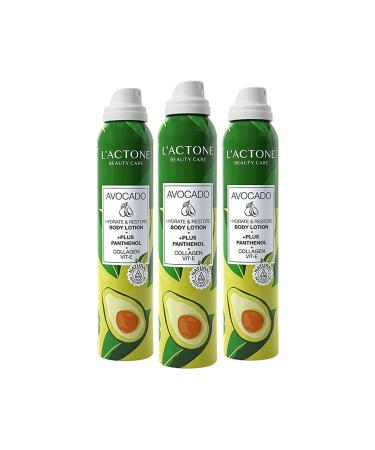 L'ACTONE Avocado Panthenol Plus Body Lotion-- Set of 3