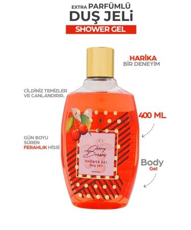 L'ACTONE Cherry Dreams Shower Gel 400 ml / Cherry Perfumed Shower Gel - Buy Online on GoSupps.com