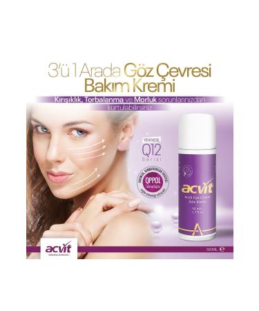 Acvit Eye Contour Care Cream - 3 in 1 - 50 Ml. - Buy Online on GoSupps.com