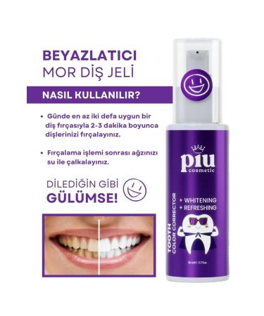 Piu Cosmetic Whitening Purple Tooth Gel - Buy Online on GoSupps.com