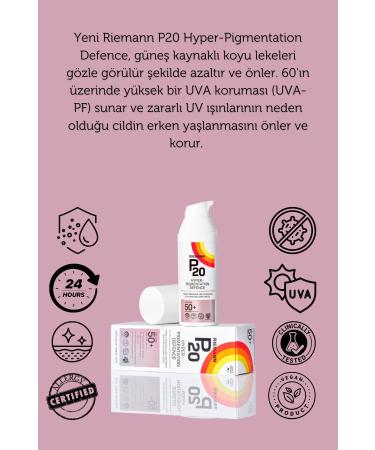 Riemann P20 Pigmentation Defense . Spf50 Protective Sunscreen - Buy Online on GoSupps.com