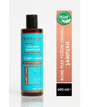 PANORAMA PROFESSIONAL Professional Bond Plex Intensive Repair Shampoo-400 Ml / Vegan / 12 Effects in 1