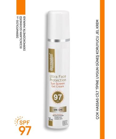 Dermoskin Ultra Face Protection Spf 97 Intensive Moisturizing and Protective Sun Care Cream 50 ML - Buy Online on GoSupps.com