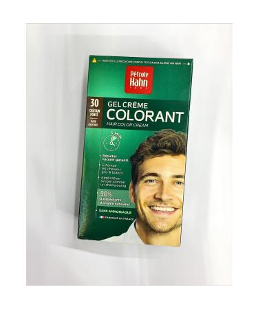 PETROLE HAHN Gel Creme Colorant 30 Dark Chestnut Men's Hair Dye 30 Dark Chestnut