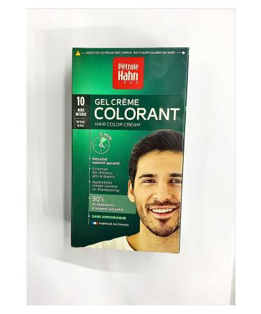 PETROLE HAHN Gel Creme Colorant 10 Noir Intense Men's Hair Dye 10 Intense Black