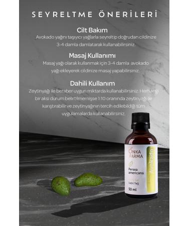 OnkaFarma Onka Farma 0 Pure Avocado Oil - Cold Pressed Avocado Oil - 50 ml - Buy Online on GoSupps.com