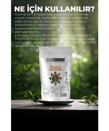 TEAMOOD Onka Farma Energy Tea - Sugar-Free Natural Herbal Tea - 50 gr - Buy Online on GoSupps.com