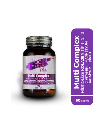 Provega 0 Natural Collagen - Multi Vitamin - Alpha Lipoic Acid Magnesium Calcium Boron - Collagen