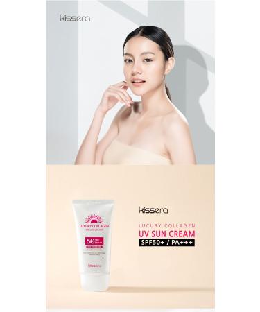 KISSERA Pure Collagen Containing High Protection Luxury UV Sun Cream Spf 50+ Pa+++ - Buy Online on GoSupps.com