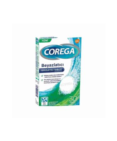 Corega Denture Whitening Cleaner 30 Tablets (1 PIECE)