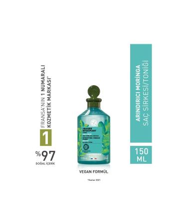Yves Rocher Purifying Moringa Hair Vinegar and Tonic - Oily Hair / Pure Detox 150ml