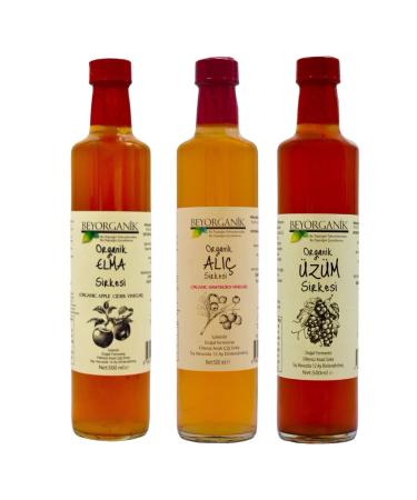 BEYORGANIC Organic Aged Vinegar Set Drinkable Natural Fermentation 500 ml