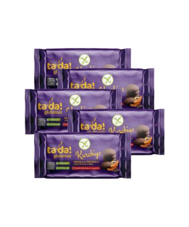 Tada Gluten-Free Cocoa Orange Cookies 500 gr x5 (Suitable for Celiac Disease Consumers Fiber Source)