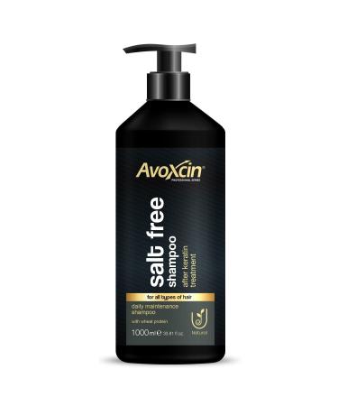 AVOXCIN Hair Straightener Permanent Keratin Care Brazilian Blow Dry Purifying Salt-Free Shampoo 1000 ml - Buy Online on GoSupps.com