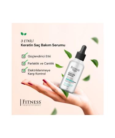 Fitness Professional Keratin Hair Care Serum 100 ml Special Nourishing Repair Formula for Damaged Dry Hair