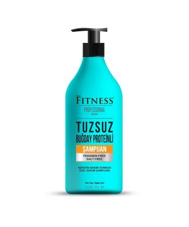 Fitness Professional Salt-Free Shampoo 1000 ml Brazilian Blow Dry Keratin Care Shampoo Paraben-Free and Wheat Protein - Buy Online on GoSupps.com