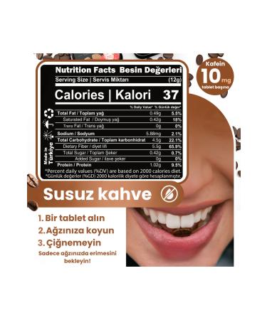 prifa Coffee Tablets | Latte | Sugar Free | Vegan | Emergency Coffee | Real Absorbable Coffee 4X25 - Buy Online on GoSupps.com