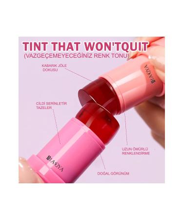 MAQYA Cosmetics GEL Lip To Cheek Tint Lipstick And Blush - Buy Online on GoSupps.com