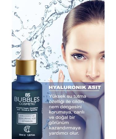 bs bubbles cosmetic Collagen Collagen Serum Anti-Aging and Anti-Wrinkle Firming Hyaluronic &vitaminb5 - Buy Online on GoSupps.com