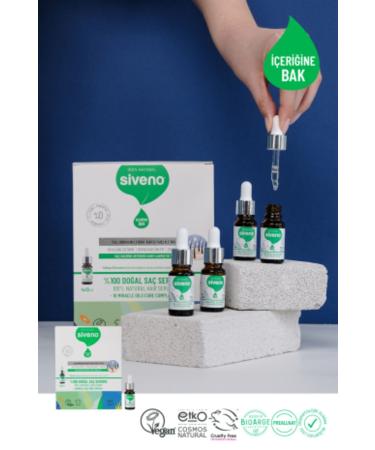 Siveno %100 Natural Herbal Repair Care Serum for Damaged Hair and Hair Loss 4x10 ml - Buy Online on GoSupps.com