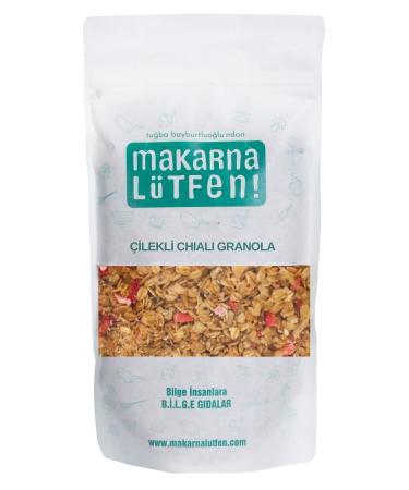 Pasta Please Strawberry and Chia Granola (SUGAR FREE-250 G)