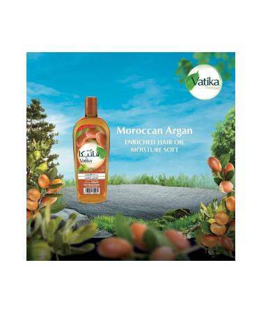 Vatika Naturals Argan Hair Oil | Olive & Rosemary | Moisturizes & Grows Hair - 180 Ml - Buy Online on GoSupps.com