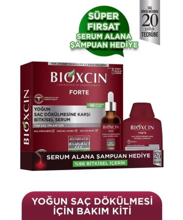 Bioxcin Forte Serum 3x X 50 ml + Forte Shampoo 300 ml Set