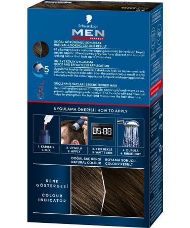 Schwarzkopf Men Perfect Dark Brown 3-Pack Men's Hair Dye 70 - Buy Online on GoSupps.com