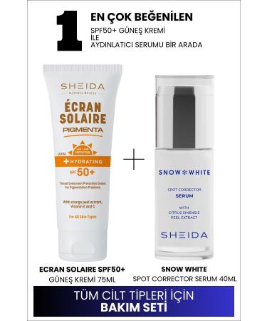 Sheida Ecran Solaire Pigmenta And Spf 50 Sunscreen 75 ml | Snow White Brightening Serum