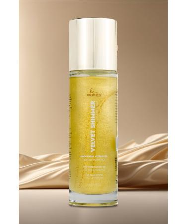 Heleniatic Cosmetic Helens' Velvet Shimmer Luminous Dry Oil | 100 ml | Moisturizer for Skin Body and Hair Care